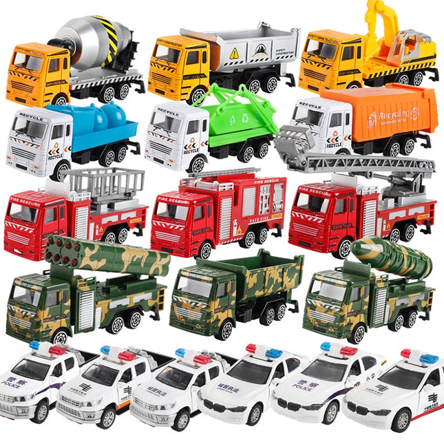 3 PCS Model Car Toy Construction Engineering Vehicles, Random Style Delivery