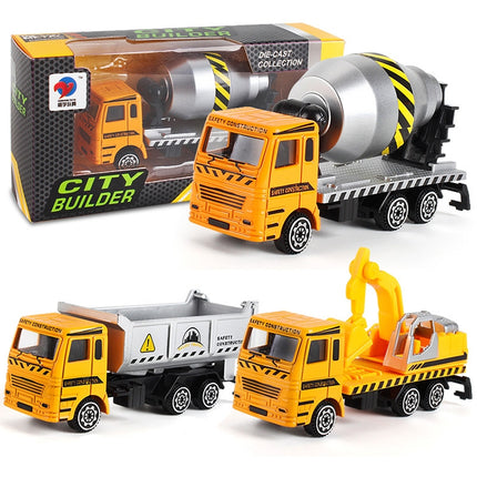 3 PCS Model Car Toy Construction Engineering Vehicles, Random Style Delivery