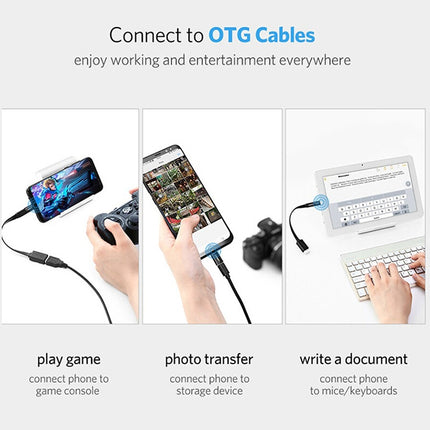 Micro USB Female to USB-C / Type-C OTG Adapter Charging Converter
