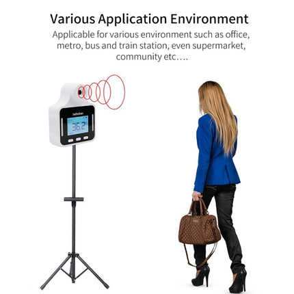 KF150 Long-distance Handsfree Non-contact Forehead Body Light-sensitive Distance Sensor Infrared Thermometer, 2.8 inch LCD Display Screen, KF150