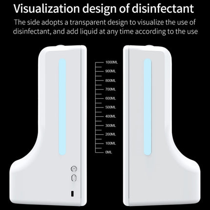 K9 Pro Handsfree Non-contact Body Light-sensitive Distance Sensor Thermometer + 1000ml Automatic Non-contact Liquid Soap Dispenser with Base Mount, K9 Pro