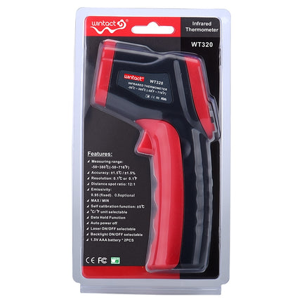 Wintact WT320 -50 Degree C~380 Degree C Handheld Portable Outdoor Non-contact Digital Infrared Thermometer