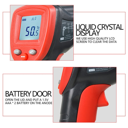 Wintact WT320 -50 Degree C~380 Degree C Handheld Portable Outdoor Non-contact Digital Infrared Thermometer