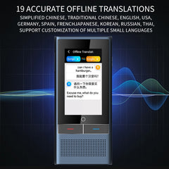Z6 4G Version 3.1 Zoll Bildschirm Intelligenter Sprachübersetzer für Geschäftsreisen 1 GB + 16 GB Unterstützt die Übersetzung in 138 Sprachen