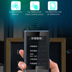 Z6 4G Version 3.1 Zoll Bildschirm Intelligenter Sprachübersetzer für Geschäftsreisen 1 GB + 16 GB Unterstützt die Übersetzung in 138 Sprachen