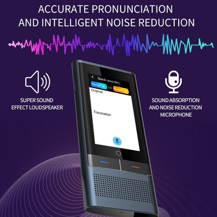 Z6 4G Version 3.1 inch Screen Smart Voice Translator for Business Travel 1GB+16GB Support 138 Languages Inter-Translation
