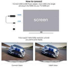 M4 Plus Wireless WiFi Display Dongle Receiver Airplay Miracast DLNA 1080P HDMI TV Stick for iPhone, Samsung, and other Android Smartphones, M4 Plus