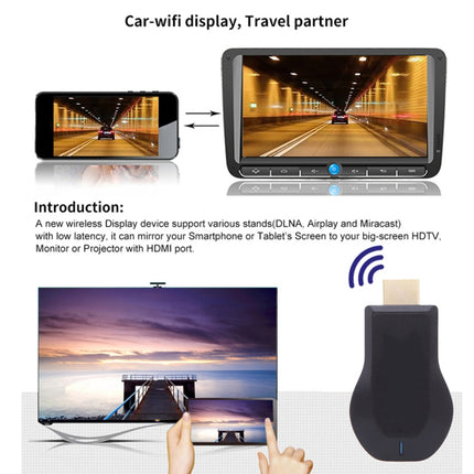 M4 Plus Wireless WiFi Display Dongle Receiver Airplay Miracast DLNA 1080P HDMI TV Stick for iPhone, Samsung, and other Android Smartphones, M4 Plus
