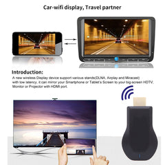 M4 Plus Wireless WiFi Display Dongle Receiver Airplay Miracast DLNA 1080P HDMI TV Stick for iPhone, Samsung, and other Android Smartphones, M4 Plus