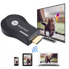 M4 Plus Wireless WiFi Display Dongle Receiver Airplay Miracast DLNA 1080P HDMI TV Stick for iPhone, Samsung, and other Android Smartphones, M4 Plus