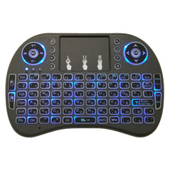 Support Language: Russian i8 Air Mouse Wireless Backlight Keyboard with Touchpad for Android TV Box & Smart TV & PC Tablet & Xbox360 & PS3 & HTPC/IPTV, Russian