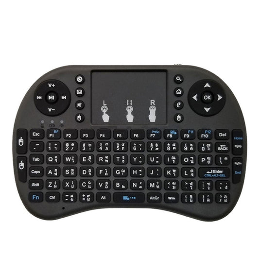 Support Language: Thai i8 Air Mouse Wireless Keyboard with Touchpad for Android TV Box & Smart TV & PC Tablet & Xbox360 & PS3 & HTPC/IPTV, Thai
