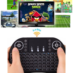 Support Language: Thai i8 Air Mouse Wireless Keyboard with Touchpad for Android TV Box & Smart TV & PC Tablet & Xbox360 & PS3 & HTPC/IPTV, Thai