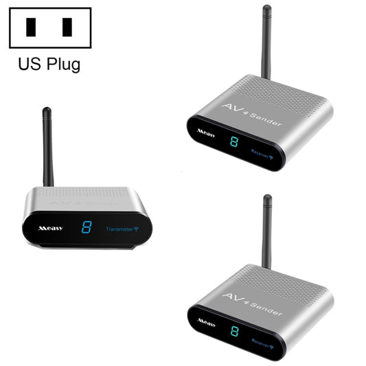 Measy AV530-2 5.8GHz Wireless Audio / Video Transmitter + 2 Receiver, Transmission Distance: 300m, US Plug, AV530-2 US Plug