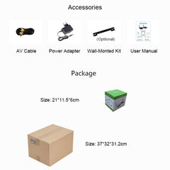 Measy AV530-2 5.8GHz Wireless Audio / Video Transmitter + 2 Receiver, Transmission Distance: 300m, US Plug, AV530-2 US Plug