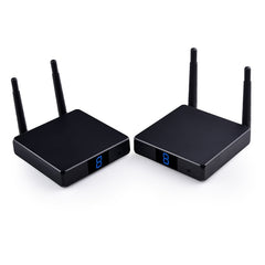 Measy FHD686 Full HD 1080P 3D 5-5.8GHz Wireless HDMI Transmitter (Transmitter + Receiver) with Display, Supports Infrared Remote Control & Wireless Same Screen Function, Transmission Distance: 200m, FHD686 with Display