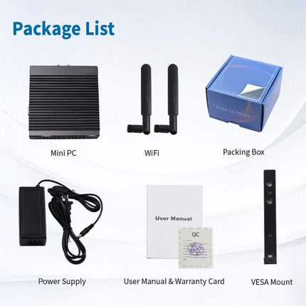 K660G4 Windows and Linux System Mini PC, Intel Celeron Processor N2840 Quad-Core 2M Cache,1.83GHz, up to 2.25GHz, 8GB RAM + 128GB SSD, US Plug