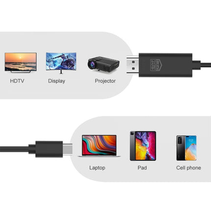 UC506 USB-C / Type-C to HDMI 2K 60Hz HDTV Cable, UC506