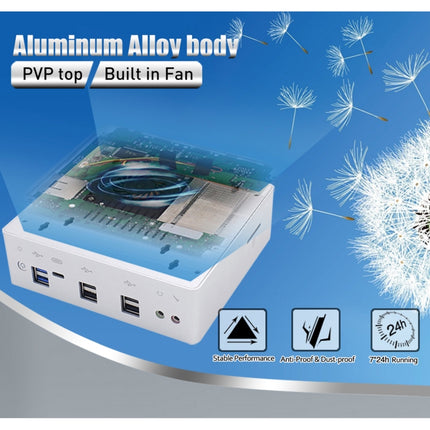 HYSTOU M3 Windows / Linux System Mini PC, Intel Core i7-10610U 4 Core 8 Threads up to 4.9GHz, Support M.2, 32GB RAM DDR4 + 1TB SSD, 32GB RAM 1TB SSD