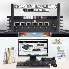 HYSTOU P09-6L Windows / Linux System Mini PC, Intel Celeron 3865U 2 Core 2 Threads up to 1.80GHz, Support mSATA, 4GB RAM DDR3 + 128GB SSD, 4GB RAM 128GB SSD