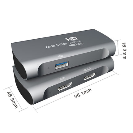 Caja de captura de audio y video USB Z27A HDMI hembra a HDMI hembra, Z27A