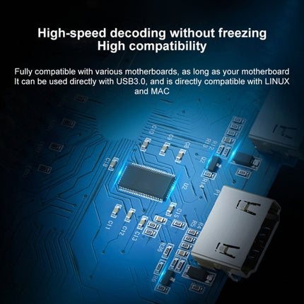 Z28 Professional HDMI Female + Mic + Line In to HDMI Female USB 3.0 Video Audio Capture Box