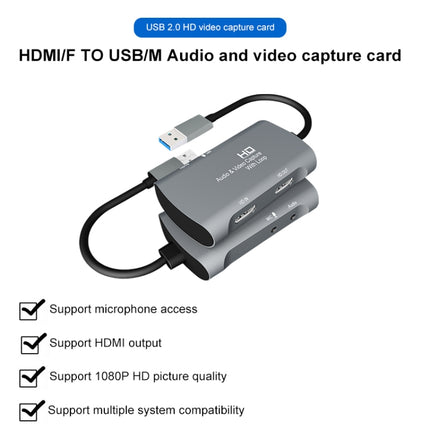 Z30 HDMI Female + Mic to HDMI Female + Audio + USB 2.0 Video Capture Box, Z30