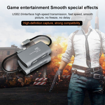 Z30A HDMI Female + Mic to HDMI Female + Audio + USB-C / Type-C Video Capture Box, Z30A