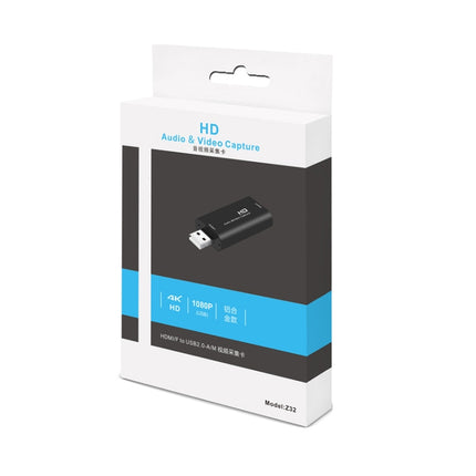 Z32 HDMI Female to HDMI Female Audio Video Capture Adapter Box, Z32