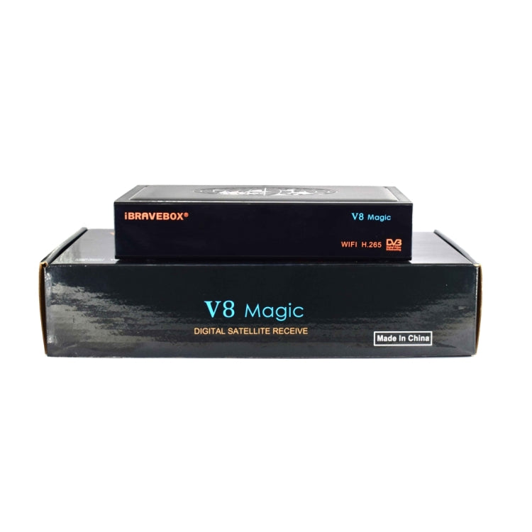 iBRAVEBOX V8 MAGIC Digital Satellite Signal Finder Meter, Support H.265+DVB-S/S2 & IPTV, UK Plug, AU Plug, EU Plug