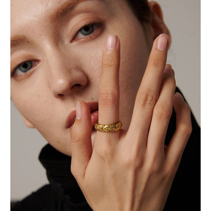 Yhpup Sun Star Moon Ring Stainless Steel Jewelry Stylish Metal Celestial Women Ring joyería acero inoxidable mujer Gift New