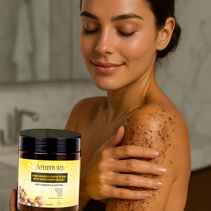 Organic Arabica Coffee Scrub Face Mask for Exfoliation & Glow | Ammuri