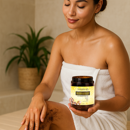Organic Arabica Coffee Scrub Face Mask for Exfoliation & Glow | Ammuri