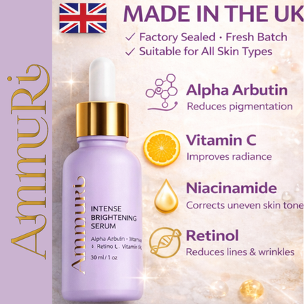 Kojic Acid & Alpha Arbutin Dark Spot Corrector Serum | Fade Hyperpigmentation | Ammuri