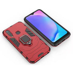 PC + TPU Shockproof Protective Case for Vivo Y17, with Magnetic Ring Holder