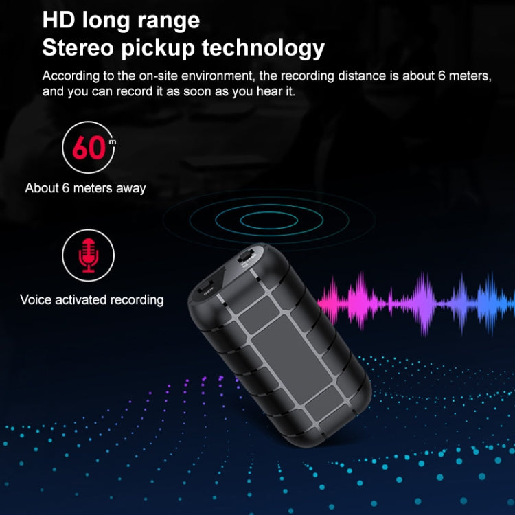 B800 Back Clip HD Sound Lossless Voice Recorder, B800