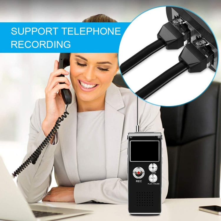 SK012 16GB Smart Noise Reduction HD Voice Recording Pen, Black 16GB