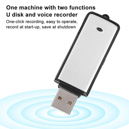 SK858 8GB Rechargeable Portable U-Disk Meeting Voice Recorder, 8GB