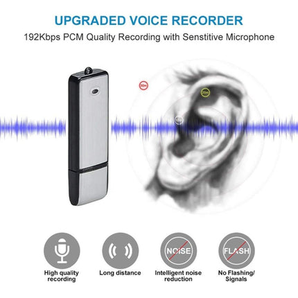 SK858 8GB Rechargeable Portable U-Disk Meeting Voice Recorder, 8GB