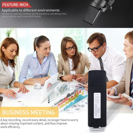 SK868 16GB Rechargeable Portable U-Disk Voice Recorder