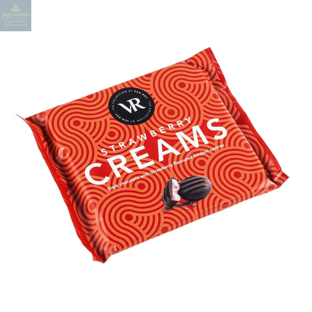 Van Roy strawberry fondant creams square pack