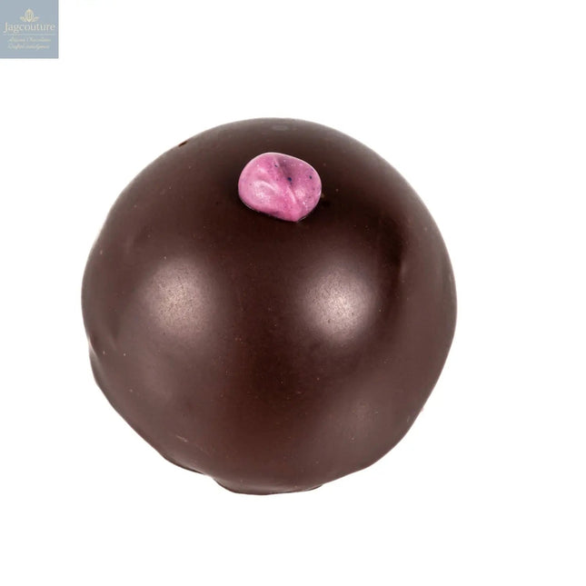Violet & gin - gin & violet crème fraîche in dark chocolate 14g
