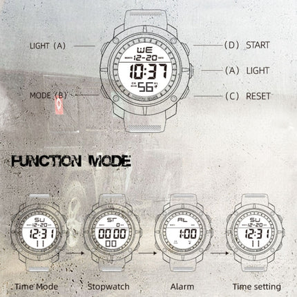 TANK North Edge Men Fashion Professional Military Army Outdoor Sport Waterproof Running Swimming Smart Digital Watch