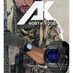 NORTH EDGE AK Bluetooth Multi-function Smart Watch with LED Backlit, Support Incoming Call Reminder, Smart Stopwatch, Information Reminder
