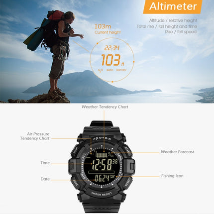 SPV706 Smart Fishing Mountaineering Waterproof Multifunctional Outdoor Sports Watch