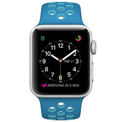 For Apple Watch Series 10 42mm / 9&8&7 41mm / SE 3&SE 2&6&SE&5&4 40mm / 3&2&1 38mm Fashionable Classical Silicone Sport Watch Band(Grey White), WA1230A, WA1230B, WA1230BG, WA1230BH, WA1230BL, WA1230BM, WA1230BR, WA1230BY, WA1230C, WA1230D, WA1230DW