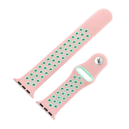 For Apple Watch Series 10 42mm / 9&8&7 41mm / SE 3&SE 2&6&SE&5&4 40mm / 3&2&1 38mm Fashionable Classical Silicone Sport Watch Band(Grey White), WA1230A, WA1230B, WA1230BG, WA1230BH, WA1230BL, WA1230BM, WA1230BR, WA1230BY, WA1230C, WA1230D, WA1230DW    ...