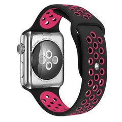 For Apple Watch Ultra 49mm&Watch Ultra 2 49mm / Series 10 46mm / 9&8&7 45mm / SE 3&SE 2&6&SE&5&4 44mm / 3&2&1 42mm Fashionable Classical Silicone Sport Watch Band(Grey Yellow)