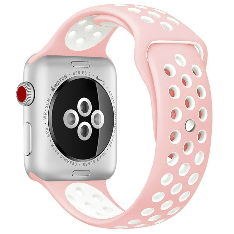 For Apple Watch Ultra 49mm&Watch Ultra 2 49mm / Series 10 46mm / 9&8&7 45mm / SE 3&SE 2&6&SE&5&4 44mm / 3&2&1 42mm Fashionable Classical Silicone Sport Watch Band(Grey Yellow)