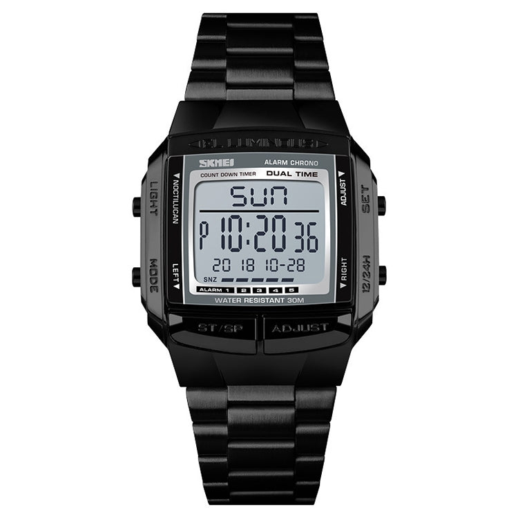 SKMEI 1381 Multifunctional Men Outdoor Business Sport Noctilucent Waterproof Digital Wrist Watch